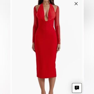 Elegant Red Evening Dress